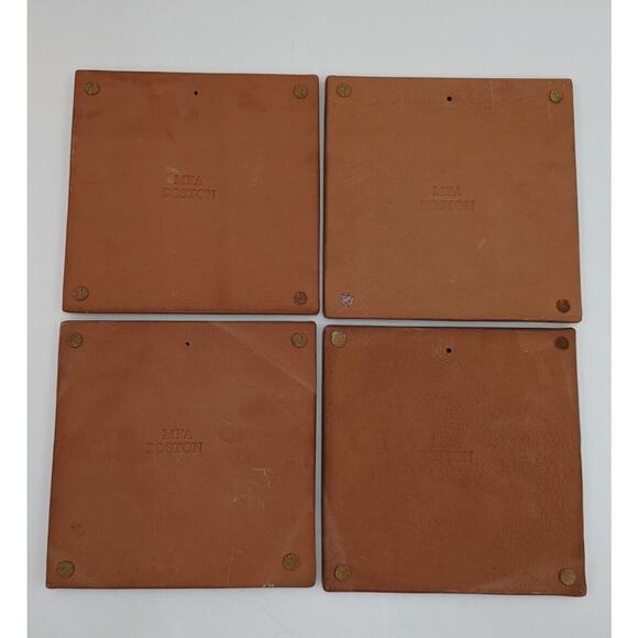 Set of 4 Art Tile, Trivet, Wall Plaque of Heart - Museum of Fine Arts Boston - Picture 6 of 7